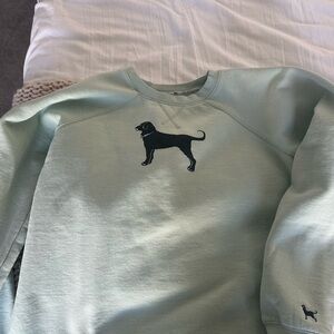 The Black Dog Light Green Sweatshirt with Black Logo